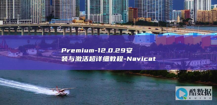 Premium-12.0.29安装与激活超详细教程-Navicat