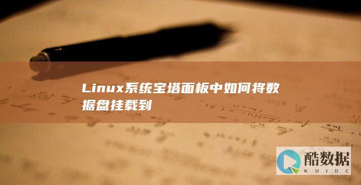 Linux系统宝塔面板中如何将数据盘挂载到